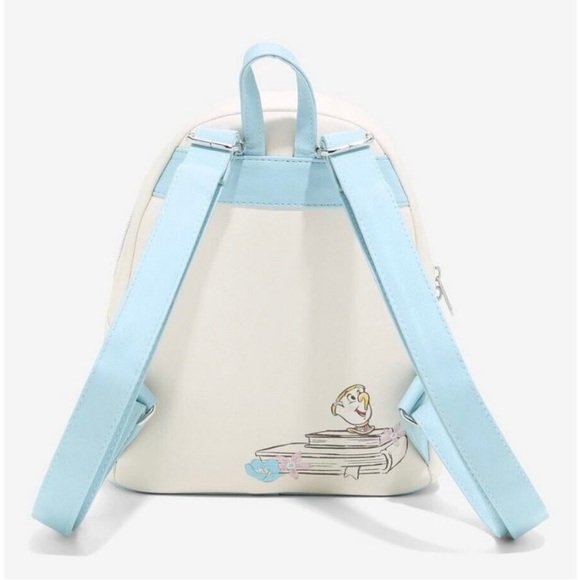 Loungefly Disney Beauty And The Beast Mini Backpack Belle Daydream Floral Bag - Picture 3 of 4